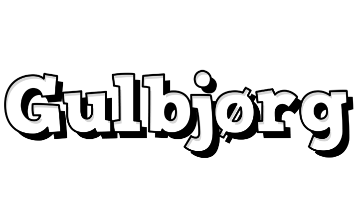 Gulbjørg snowing logo