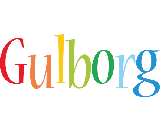Gulborg birthday logo