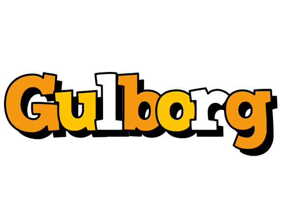 Gulborg cartoon logo