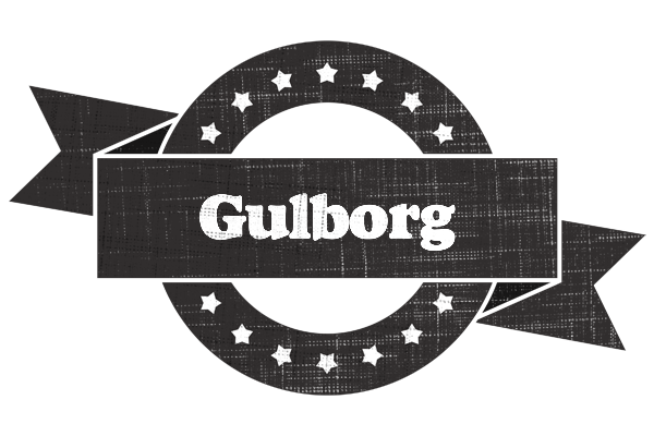 Gulborg grunge logo