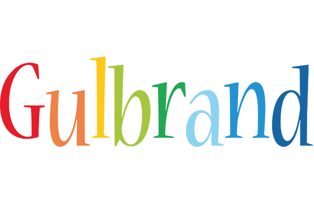 Gulbrand birthday logo