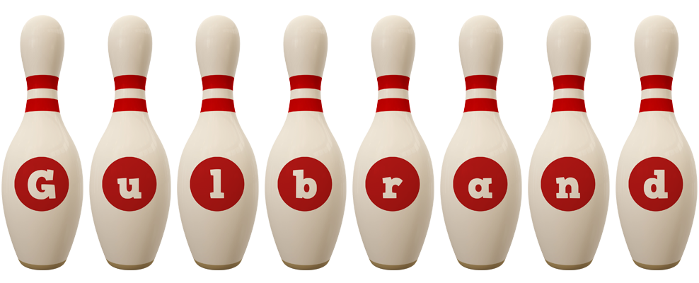Gulbrand bowling-pin logo