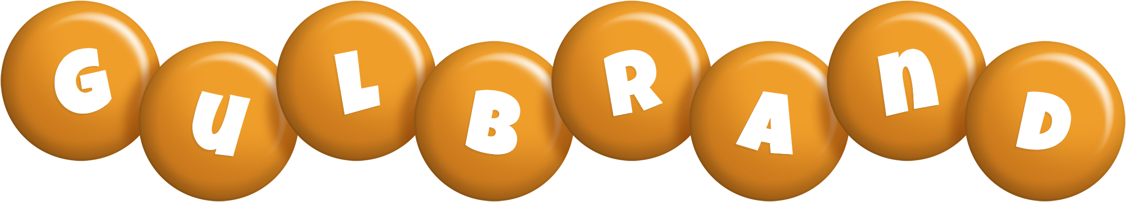 Gulbrand candy-orange logo