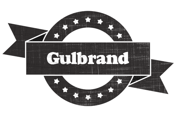Gulbrand grunge logo