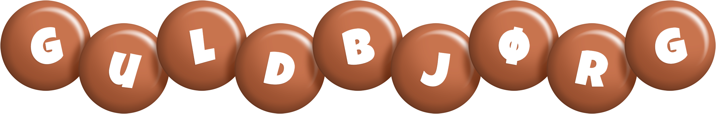 Guldbjørg candy-brown logo