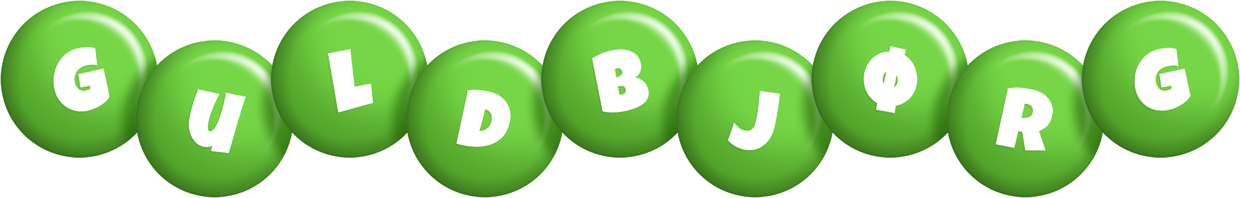 Guldbjørg candy-green logo