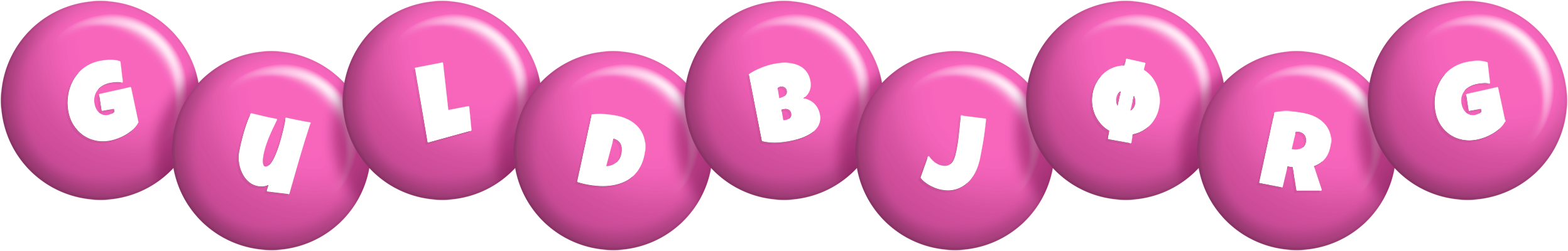Guldbjørg candy-pink logo