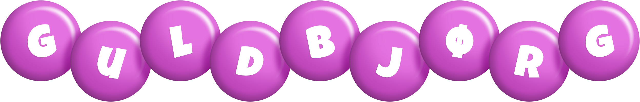 Guldbjørg candy-purple logo