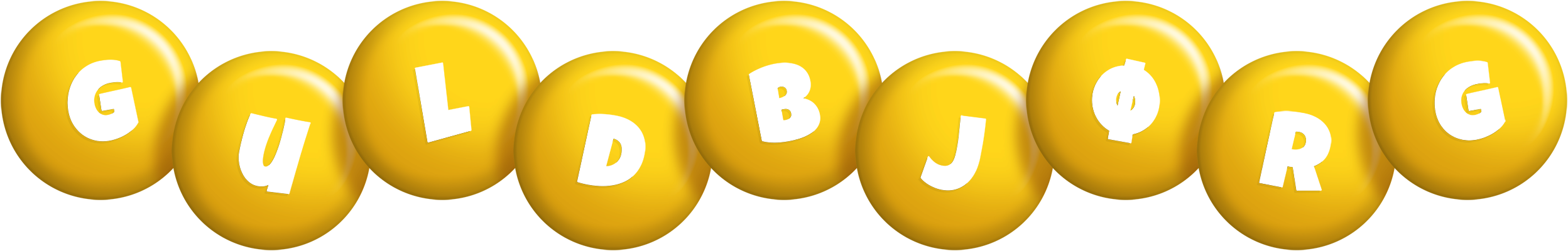 Guldbjørg candy-yellow logo