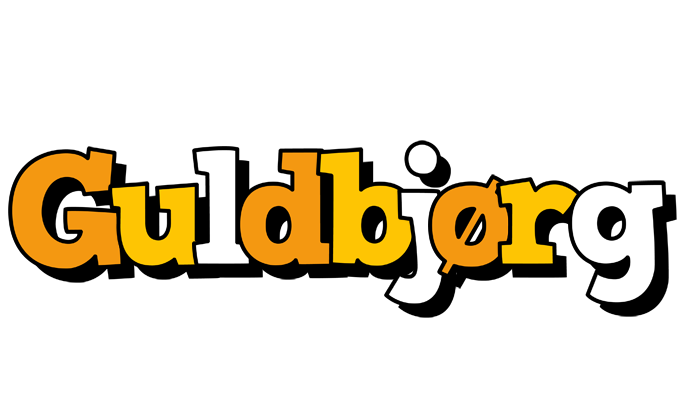 Guldbjørg cartoon logo