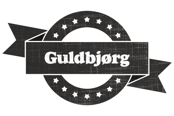 Guldbjørg grunge logo