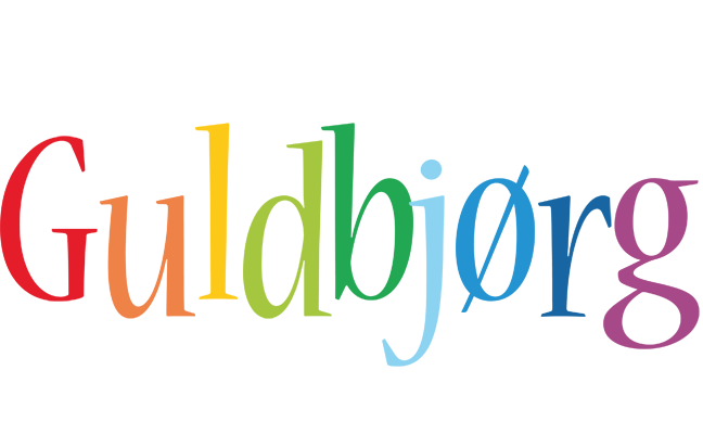 Guldbjørg birthday logo