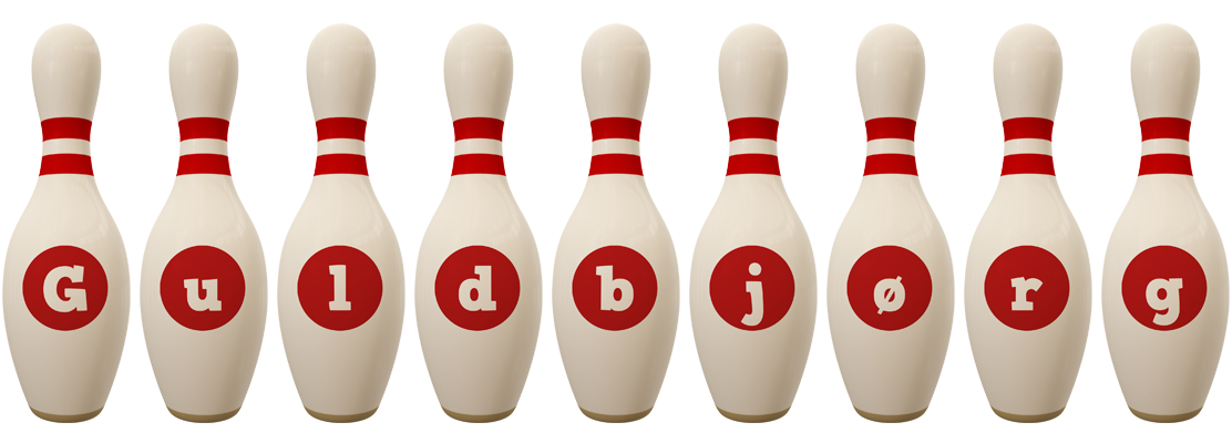 Guldbjørg bowling-pin logo