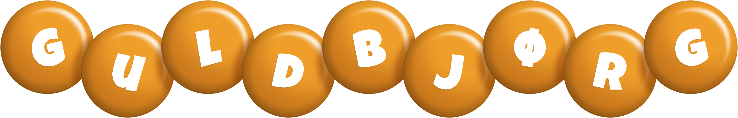 Guldbjørg candy-orange logo