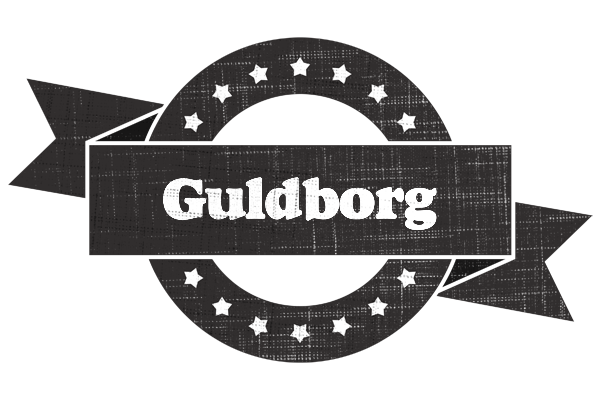 Guldborg grunge logo