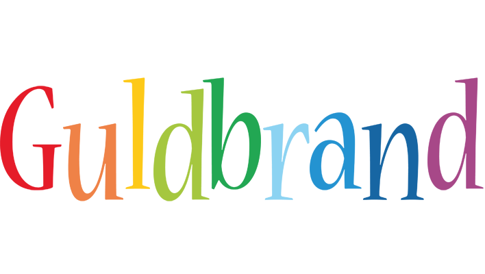 Guldbrand birthday logo