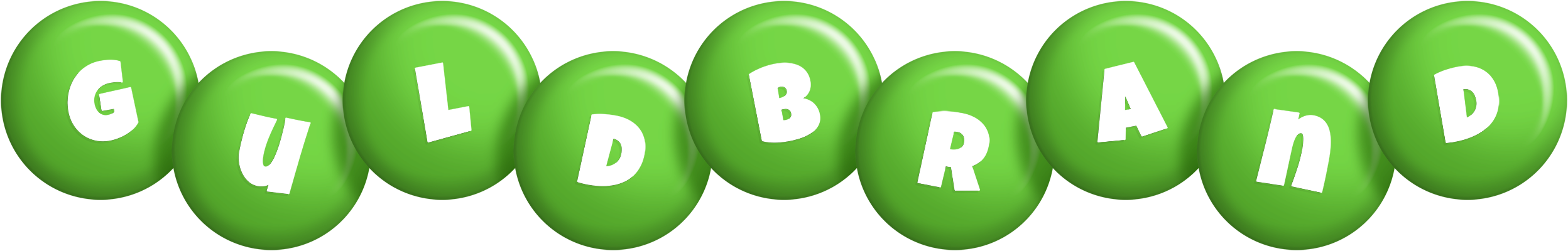 Guldbrand candy-green logo
