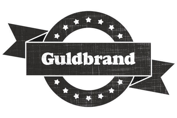 Guldbrand grunge logo