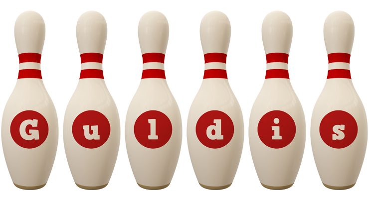 Guldis bowling-pin logo