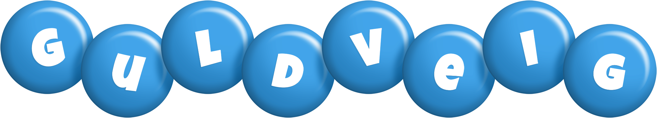 Guldveig candy-blue logo