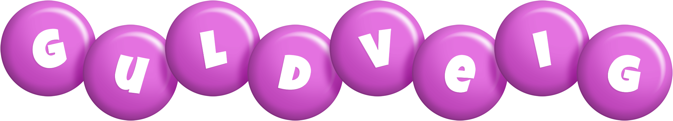Guldveig candy-purple logo