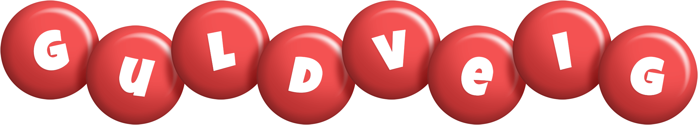 Guldveig candy-red logo