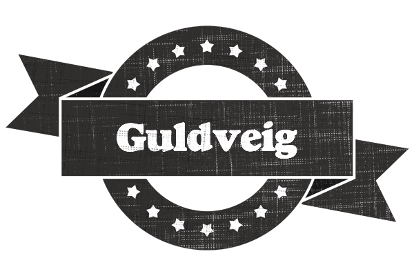 Guldveig grunge logo