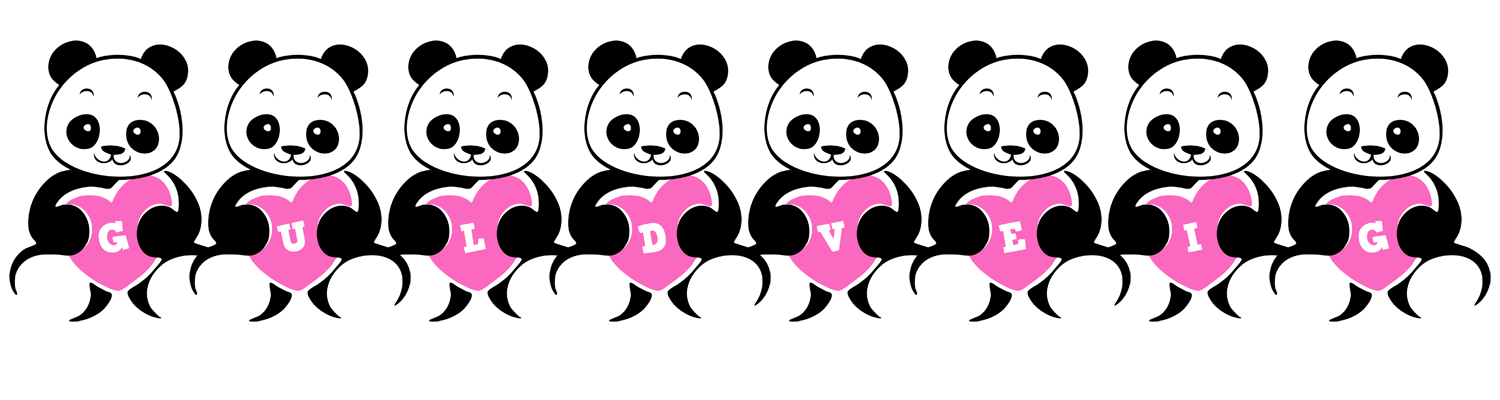 Guldveig love-panda logo