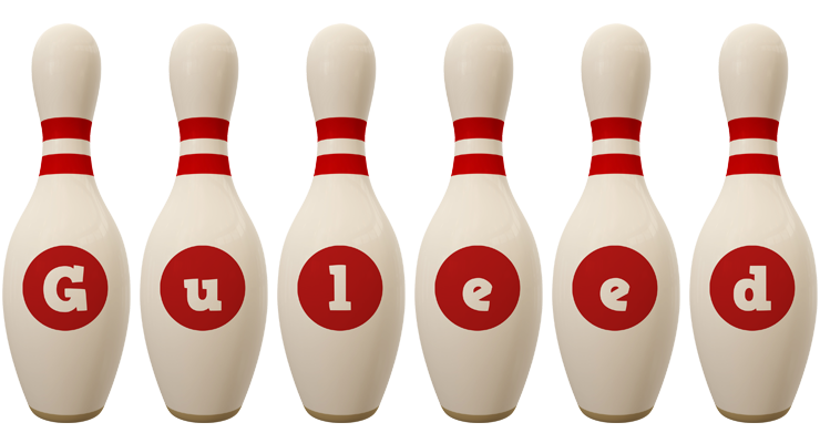 Guleed bowling-pin logo