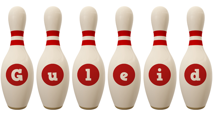 Guleid bowling-pin logo