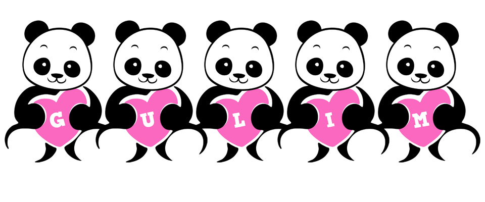 Gulim love-panda logo