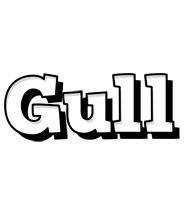 Gull snowing logo