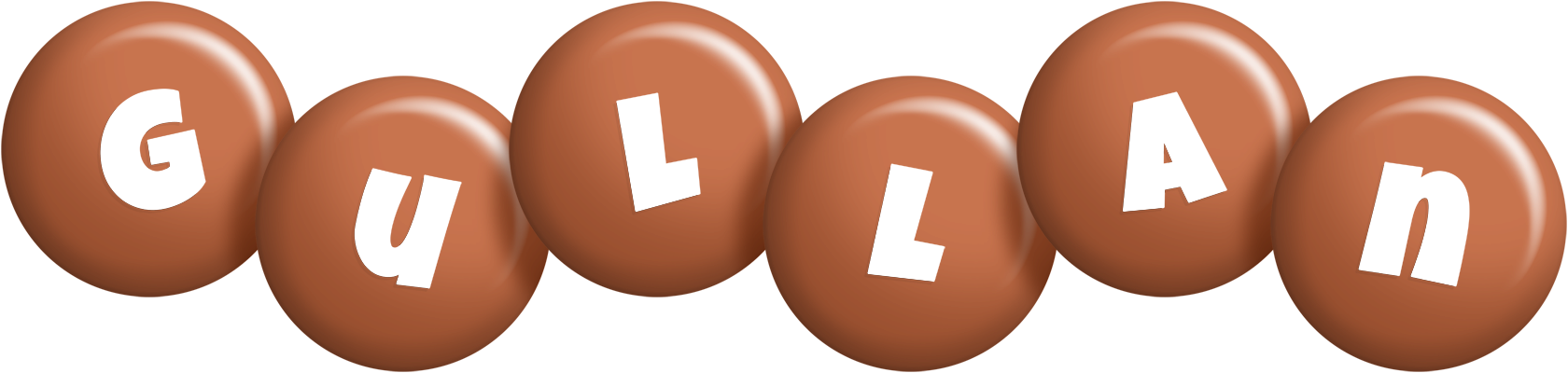 Gullan candy-brown logo