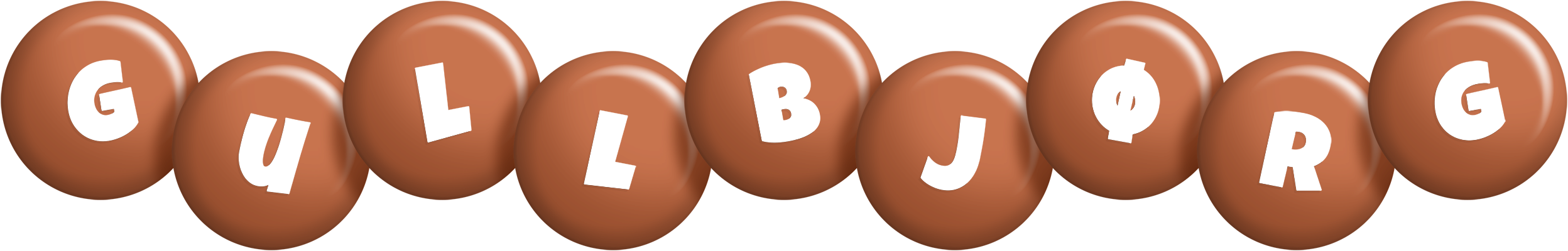 Gullbjørg candy-brown logo