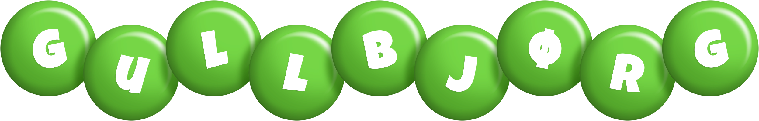 Gullbjørg candy-green logo