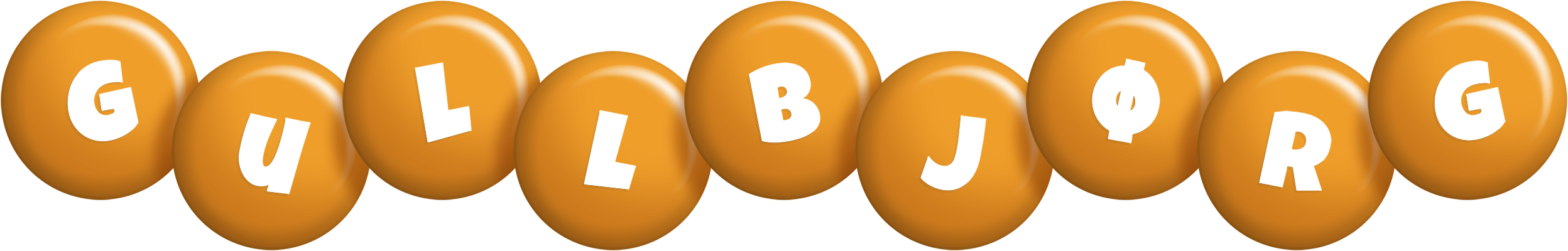 Gullbjørg candy-orange logo