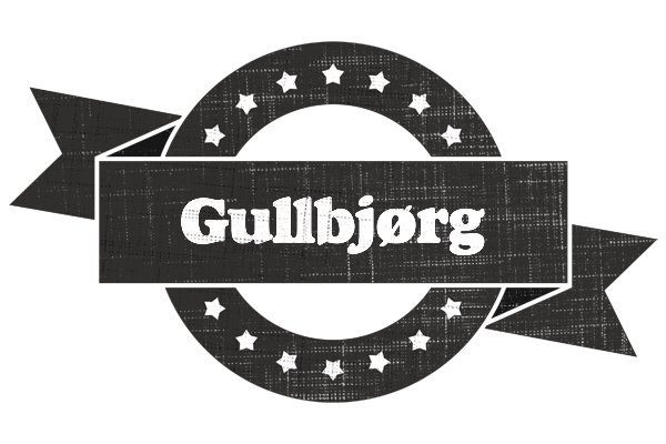 Gullbjørg grunge logo