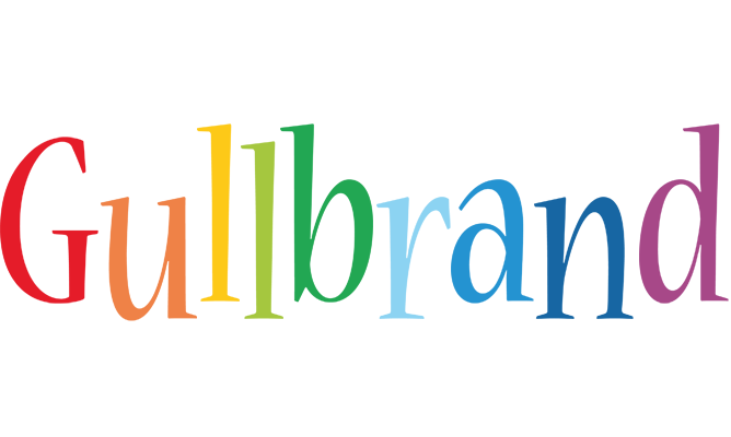 Gullbrand birthday logo