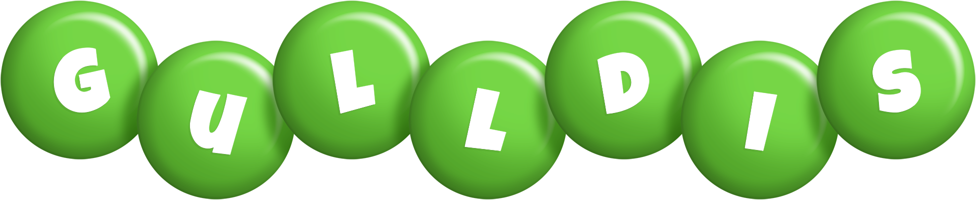 Gulldis candy-green logo