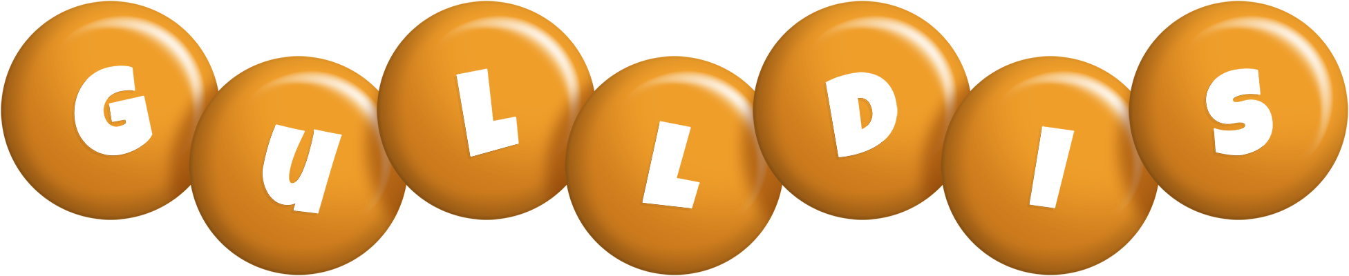 Gulldis candy-orange logo
