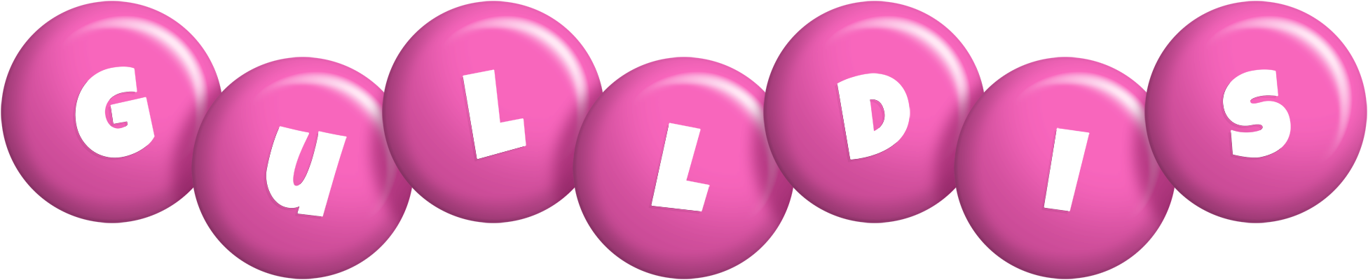 Gulldis candy-pink logo