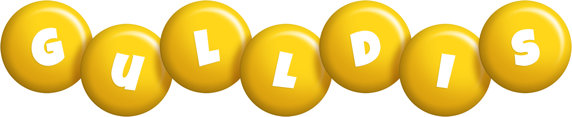 Gulldis candy-yellow logo
