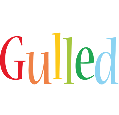 Gulled birthday logo
