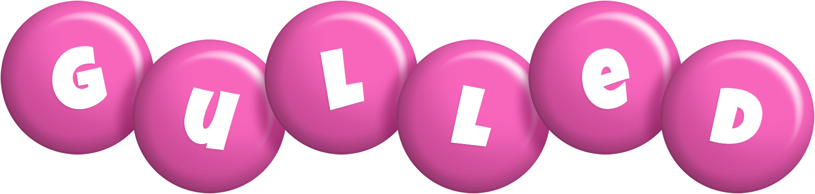 Gulled candy-pink logo