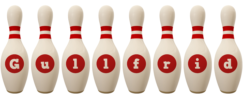 Gullfrid bowling-pin logo
