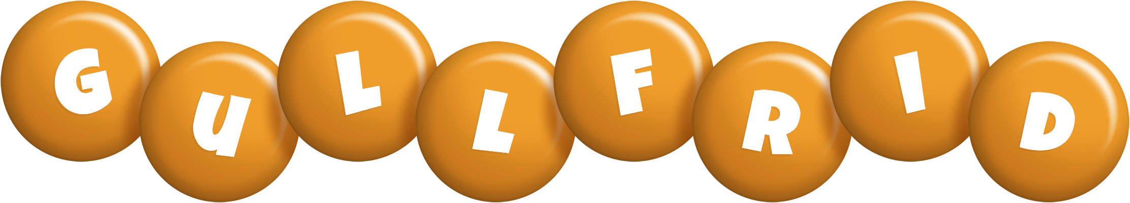 Gullfrid candy-orange logo