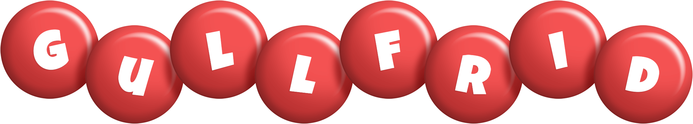 Gullfrid candy-red logo