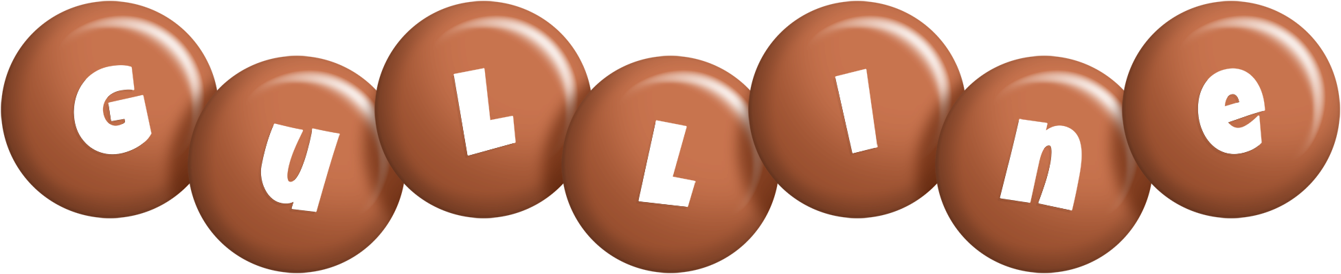 Gulline candy-brown logo