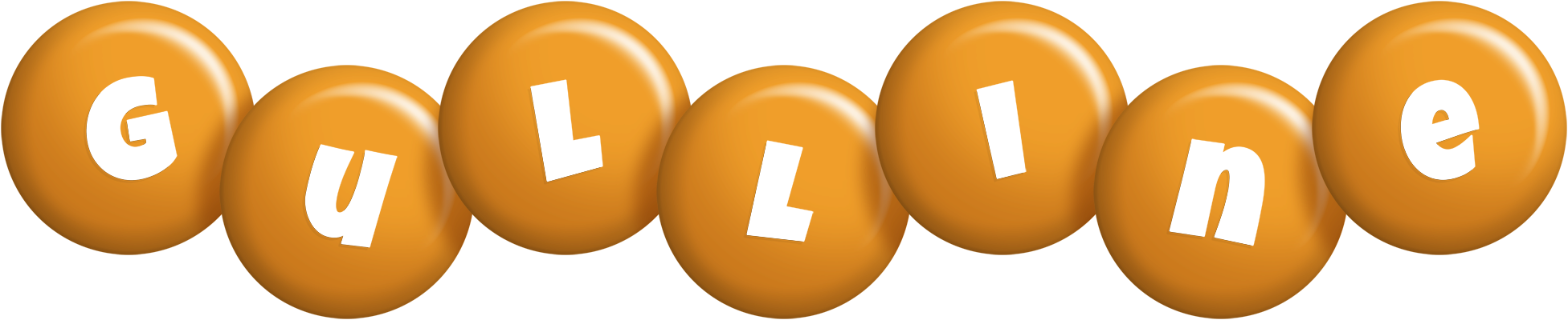 Gulline candy-orange logo