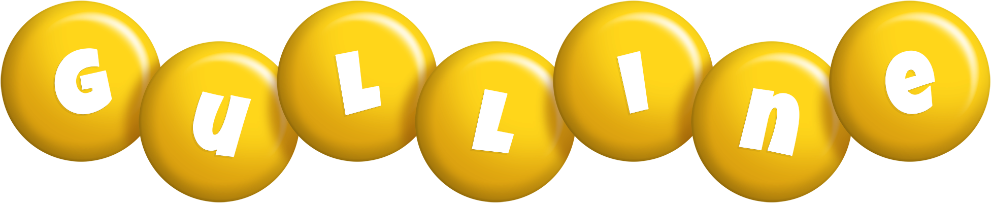 Gulline candy-yellow logo